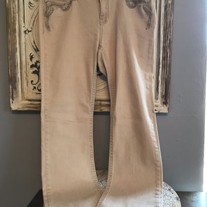 Khaki Jeans size 10. 34 length